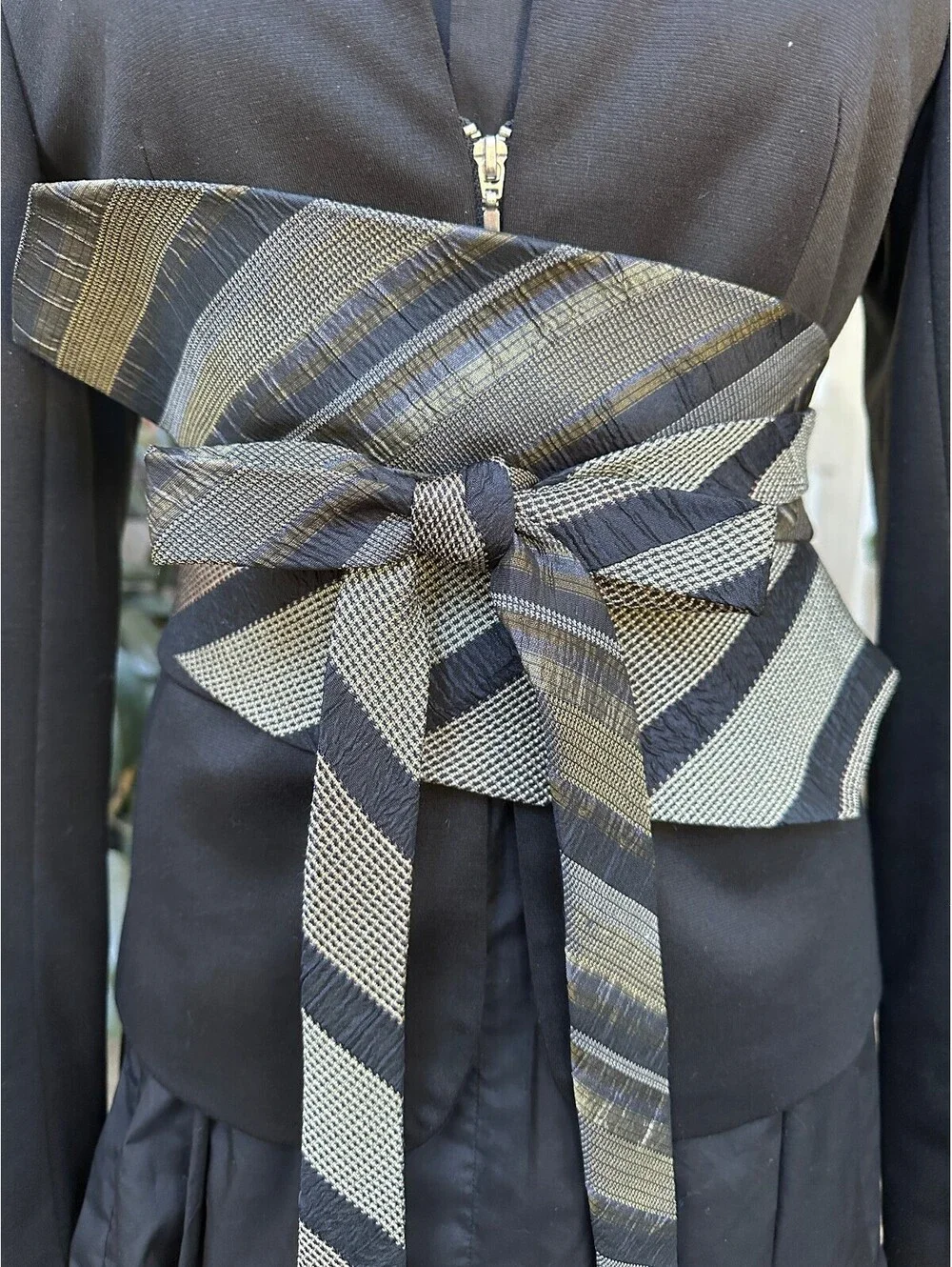 Upcycled Silk Obi Belt | Corset Wrap Style | OOAK | OS